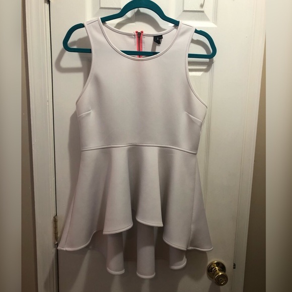 LabWorks Neoprene Material, Peplum Top - Picture 4 of 6